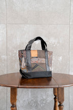 パッチワークバッグ　レザーバッグ K108