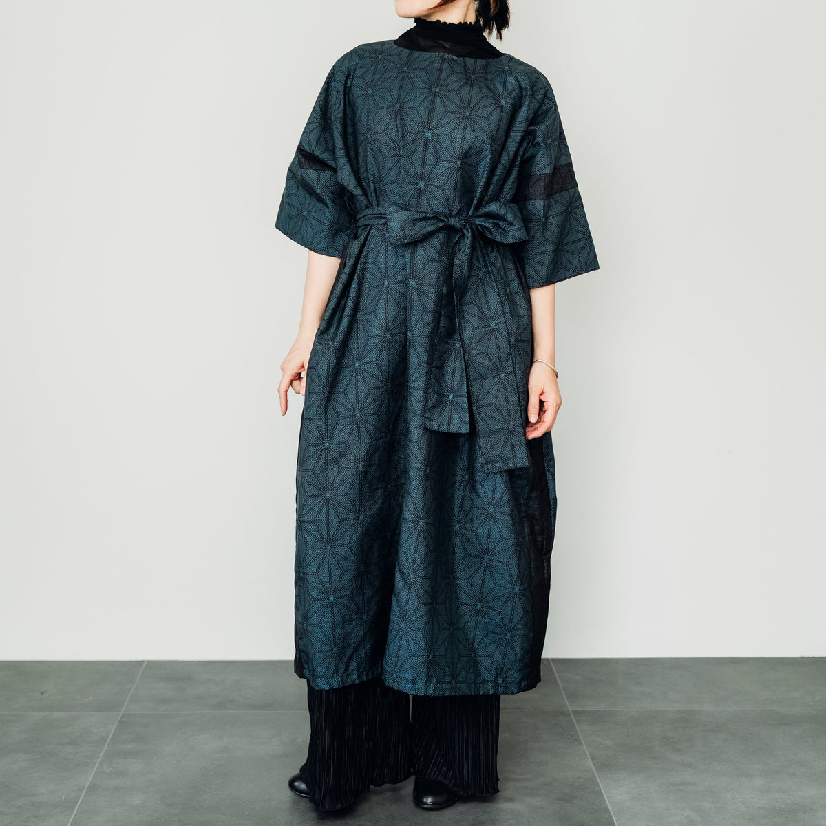 Dress made with Oshima Tsumugi K223