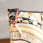 煌びやかなポーチ　正絹金襴　和柄　K088