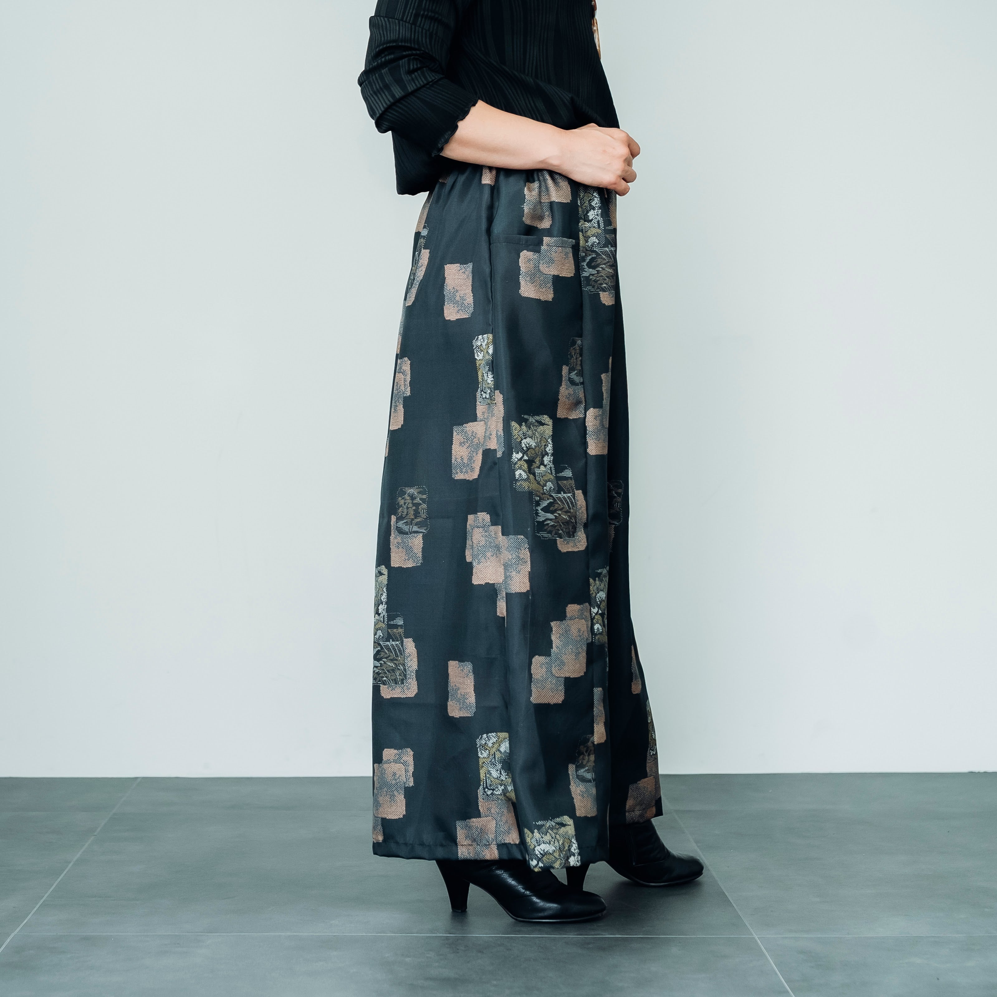 着物を使用したスカート K394