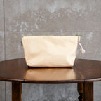 上品で華やかなポーチ　牡丹　金襴　K121