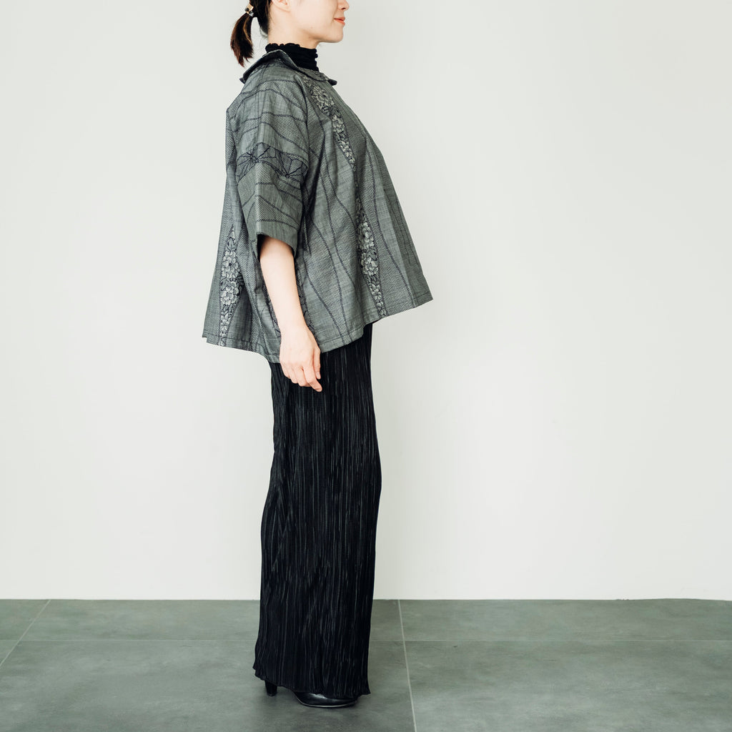 Top made with Oshima Tsumugi K140