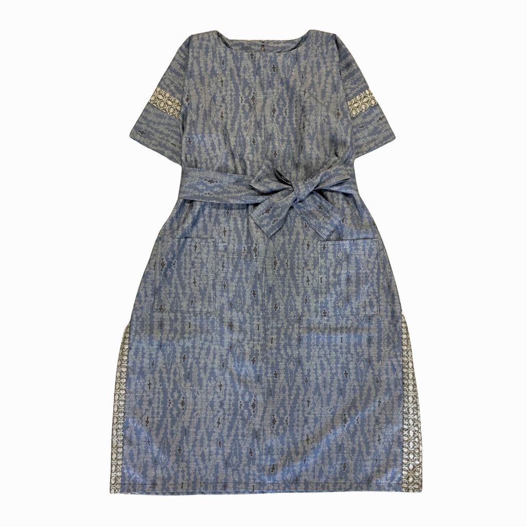 大島紬を使用したワンピース K153