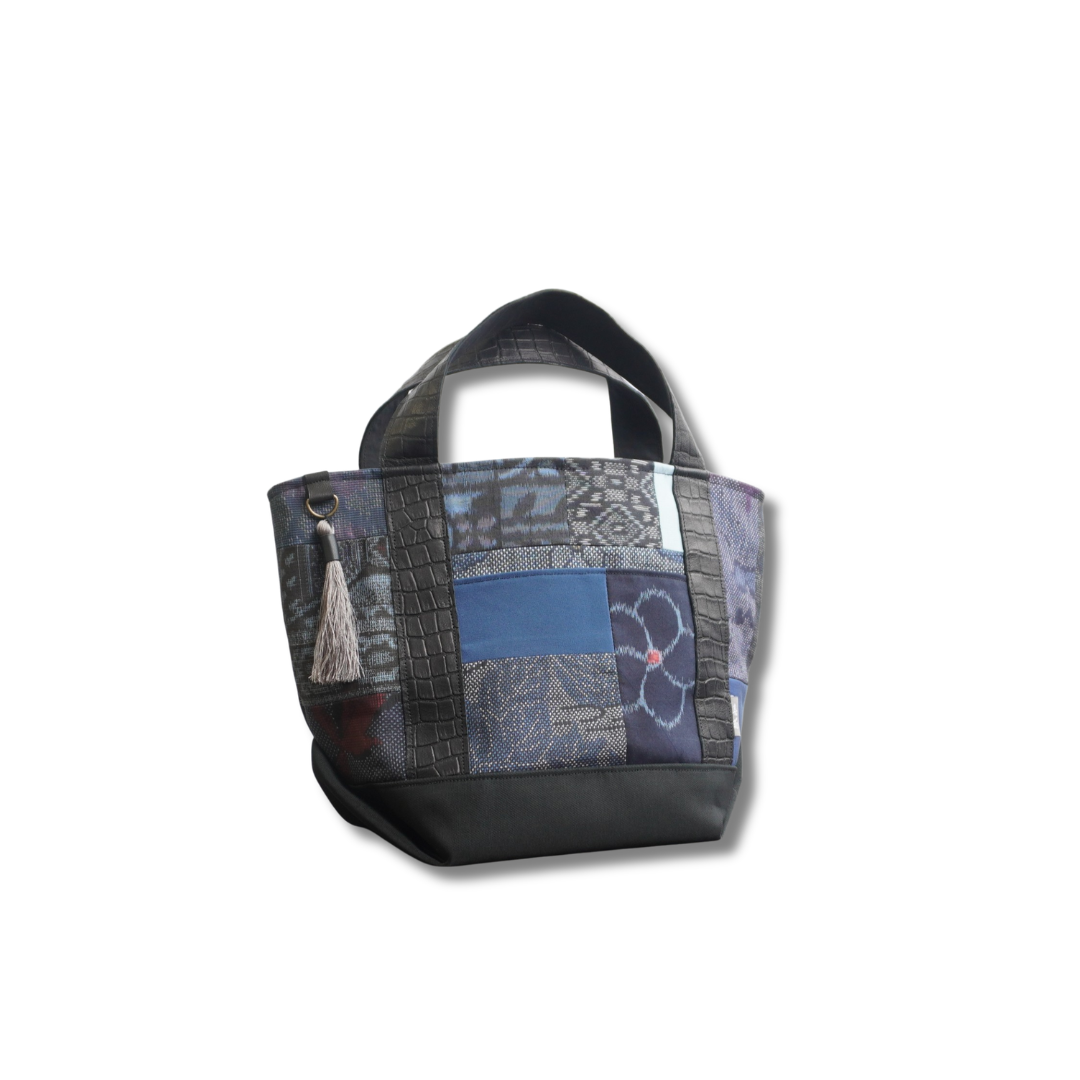 パッチワーク仕様のミニトートバッグ　K242