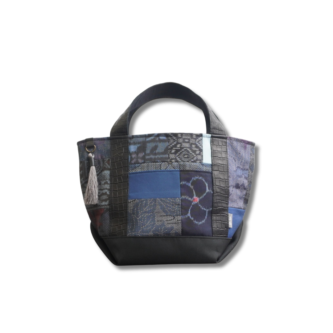 パッチワーク仕様のミニトートバッグ　K242