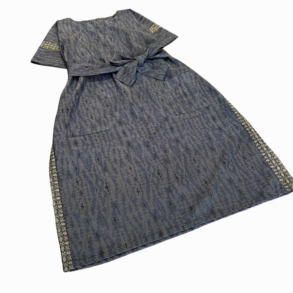 大島紬を使用したワンピース K153