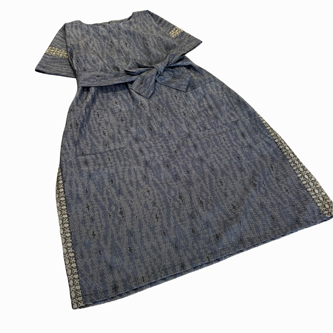 大島紬を使用したワンピース K153