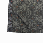 大島紬を使用した灰色のワンピース K192