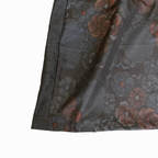 大島紬を使用した紺色のワンピース K176