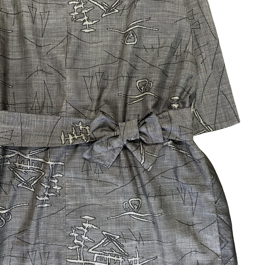 大島紬を使用したワンピース K173