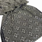 大島紬を使用した灰色のワンピース K190