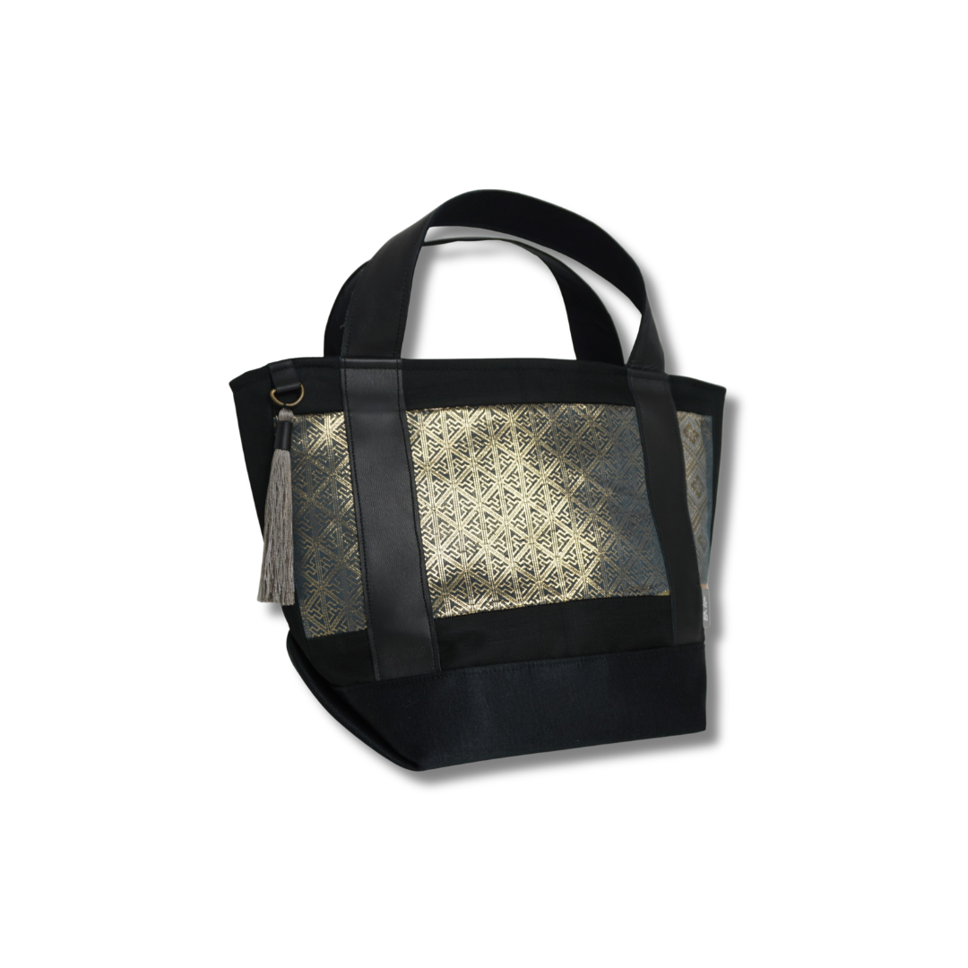 着物帯を使用したミニトートバッグ　K217