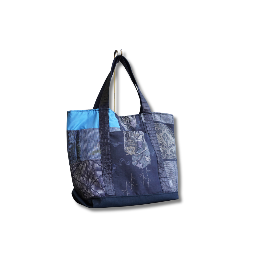 パッチワーク仕様のトートバッグ K203