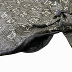 大島紬を使用した灰色のワンピース K190