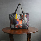 パッチワーク仕様のトートバッグ K157