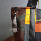 パッチワーク仕様のトートバッグ K157