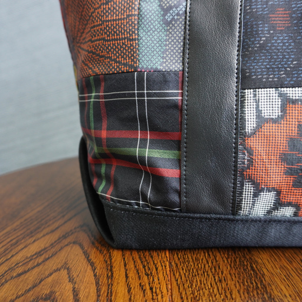 パッチワーク仕様のトートバッグ K157