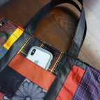 パッチワーク仕様のトートバッグ K157