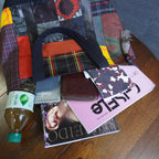 パッチワーク仕様のトートバッグ K157