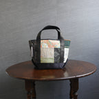 パッチワーク仕様のミニトートバッグ K158