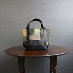 パッチワーク仕様のミニトートバッグ K158