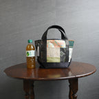 パッチワーク仕様のミニトートバッグ K158