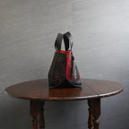 パッチワーク仕様のミニトートバッグ K159