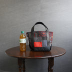 パッチワーク仕様のミニトートバッグ K159