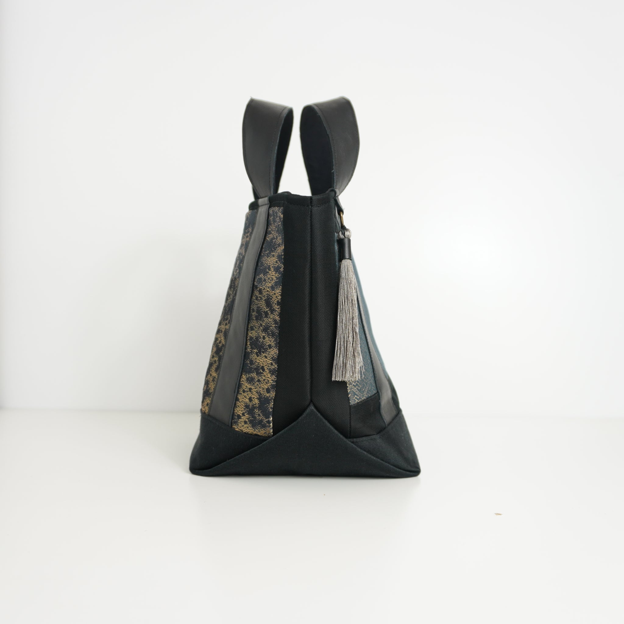 着物帯を使用したミニトートバッグ　K217