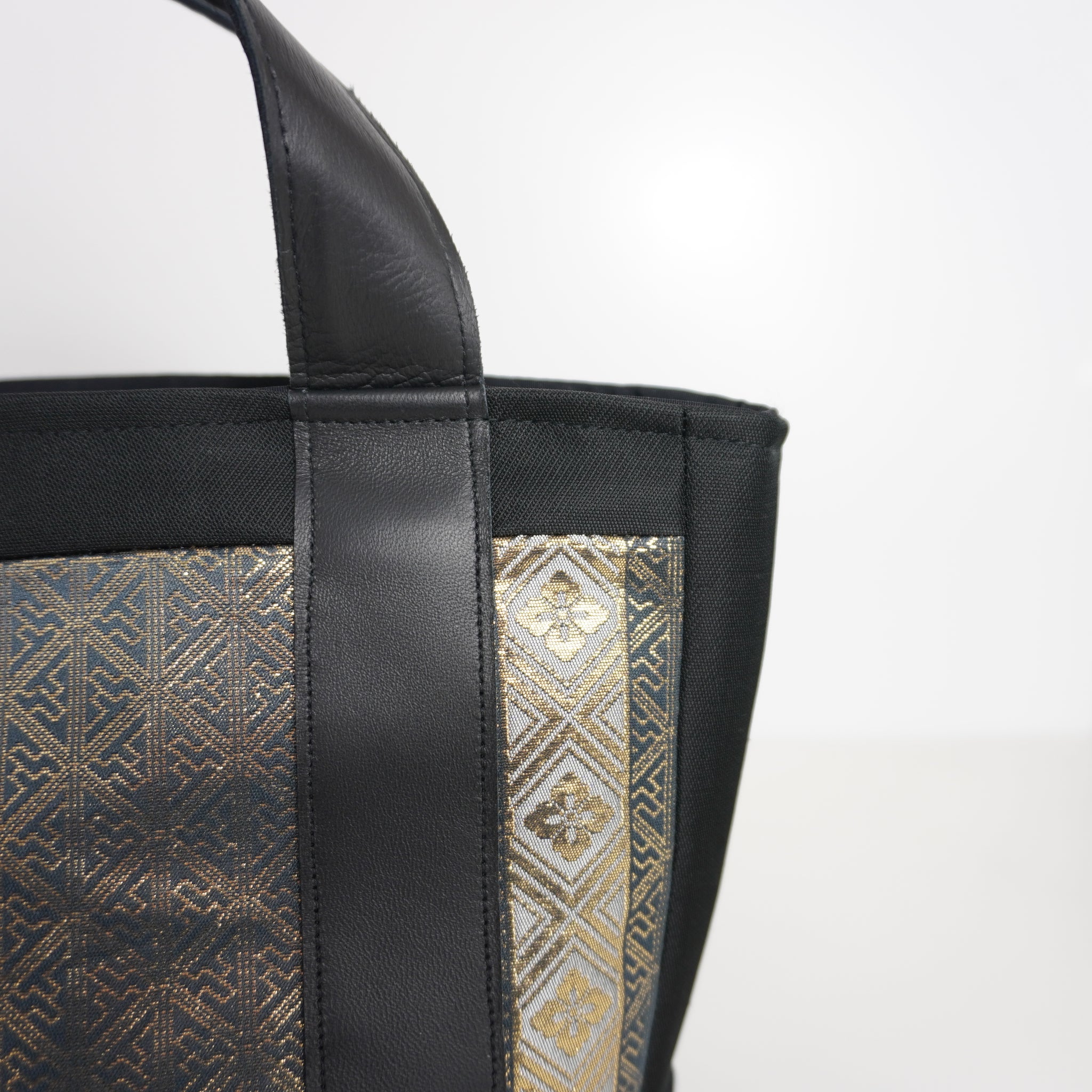 着物帯を使用したミニトートバッグ　K217