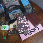 パッチワーク仕様のトートバッグ K163