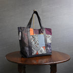 パッチワーク仕様のトートバッグ K177