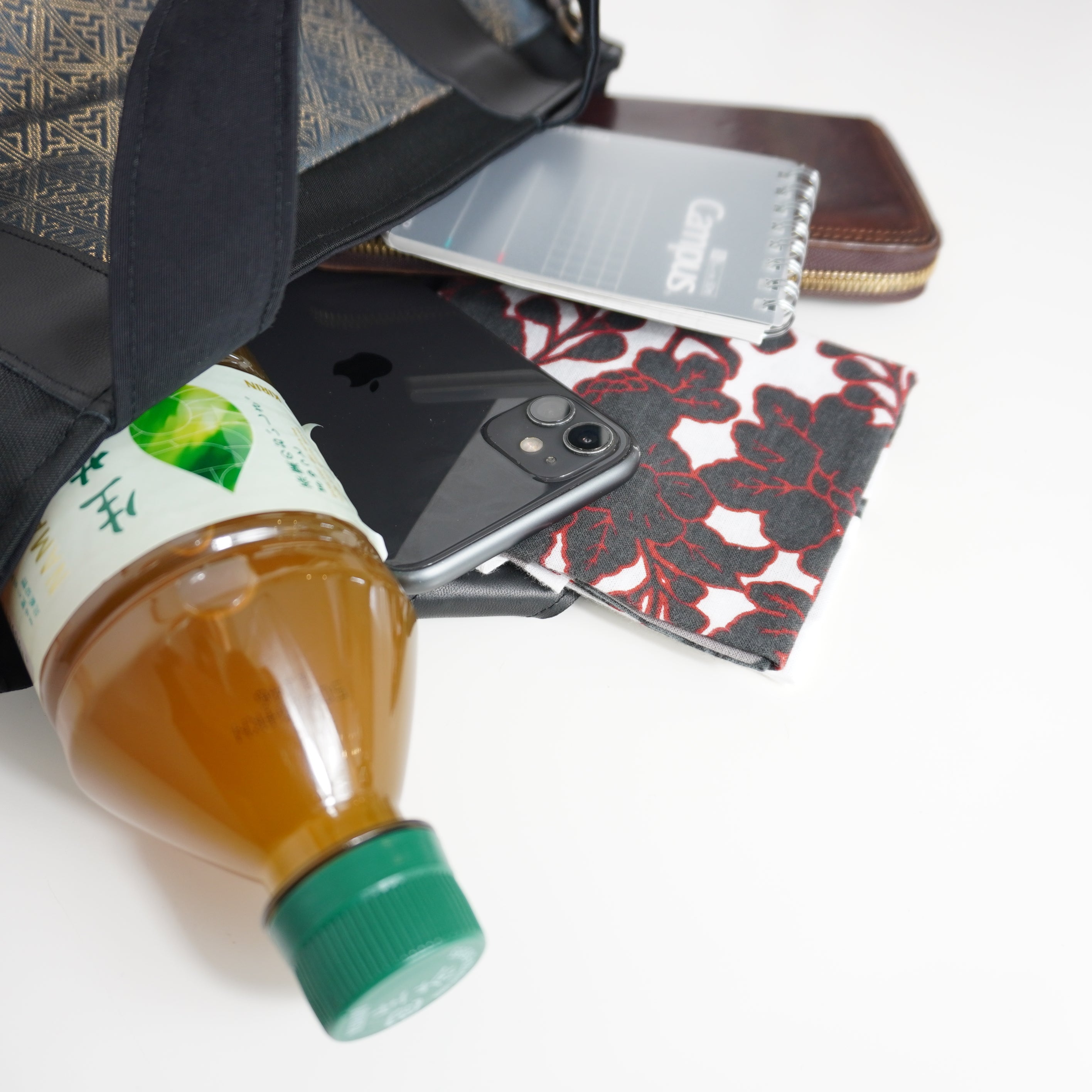 着物帯を使用したミニトートバッグ　K217