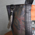 パッチワーク仕様のトートバッグ K177