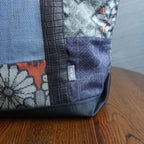 パッチワーク仕様のトートバッグ K177