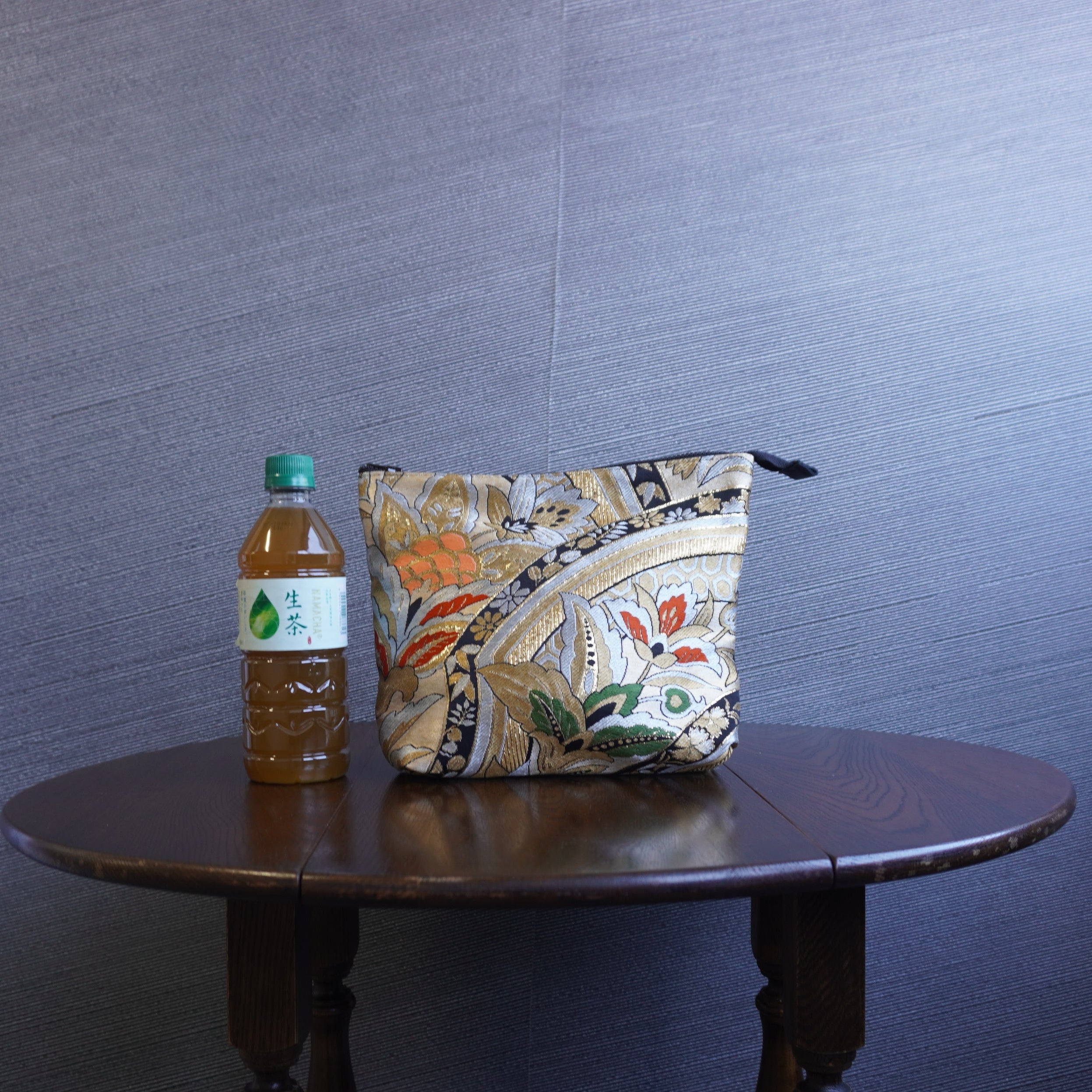 着物帯を使用したポーチ　K227