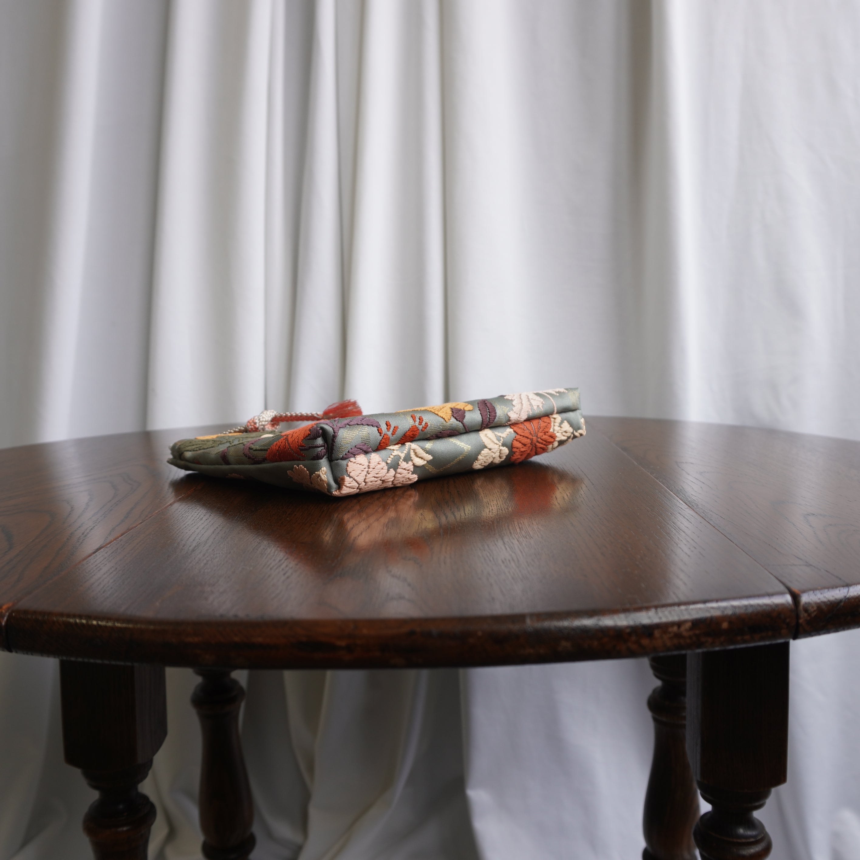 着物帯を使用したポーチ　K243