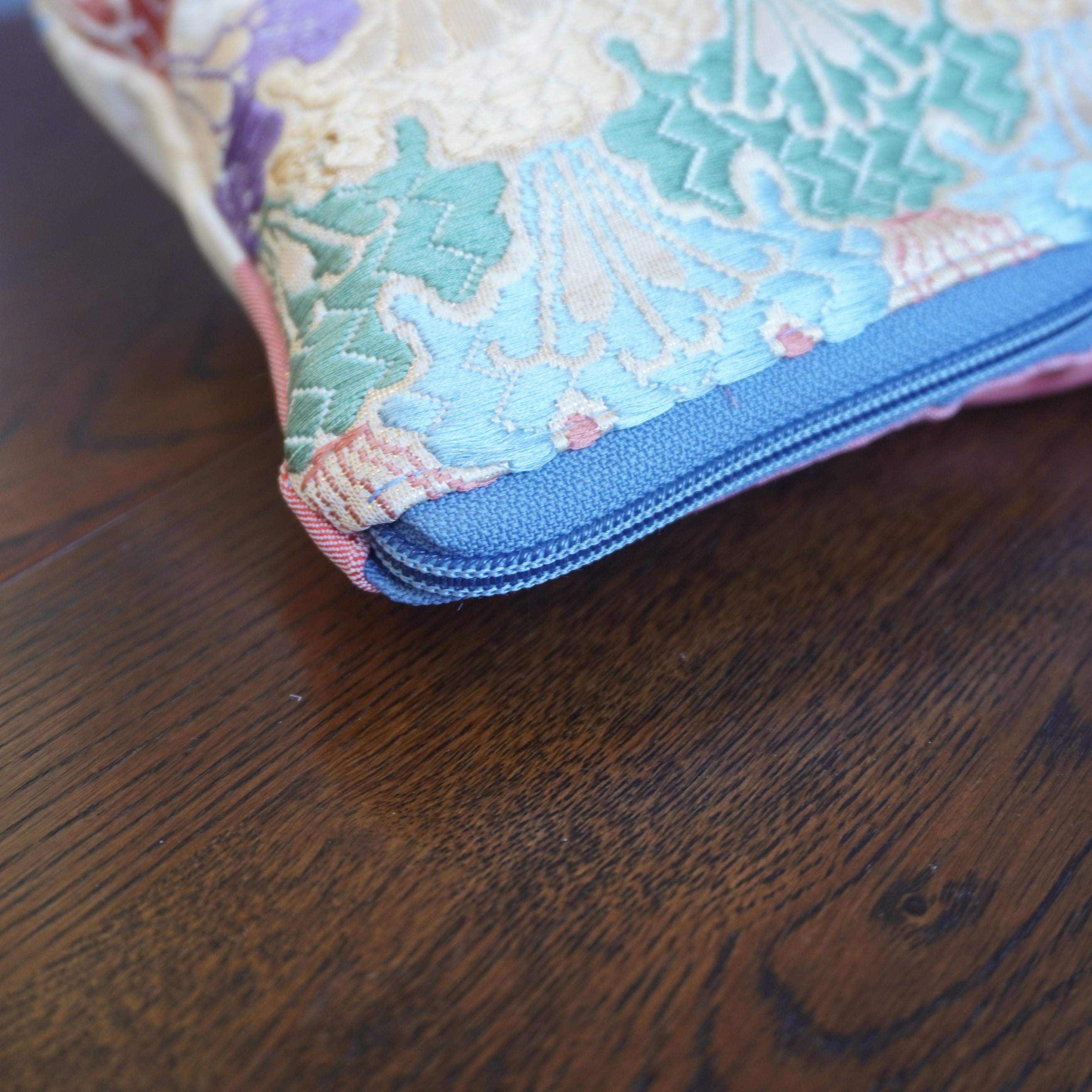 着物帯を使用したポーチ　K228