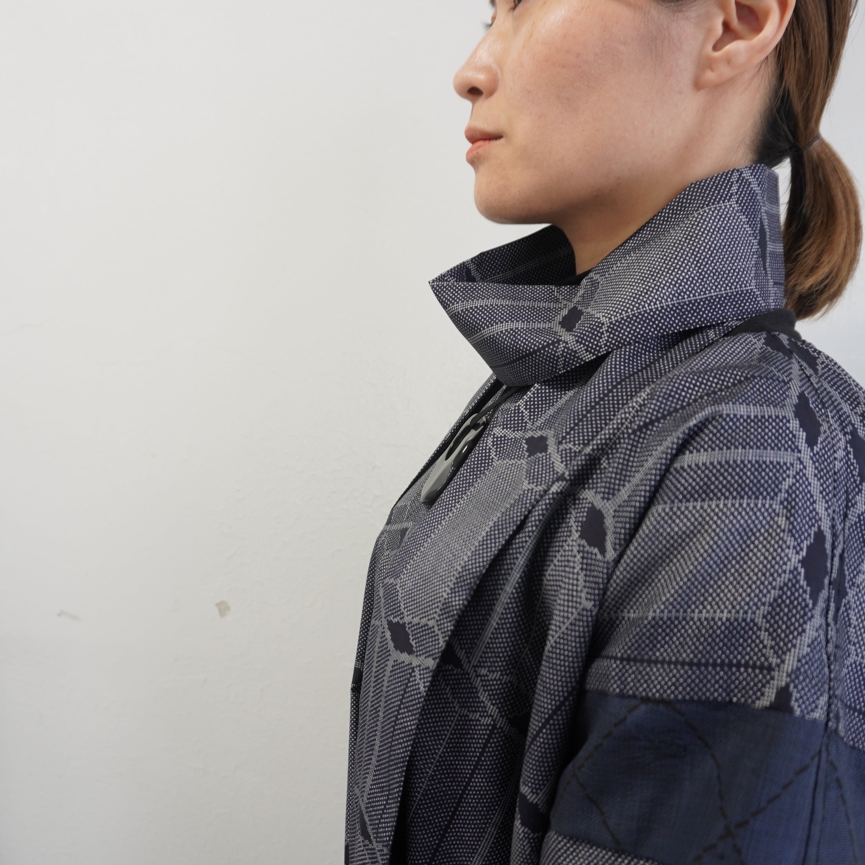 大島紬を使用したワンピース K225