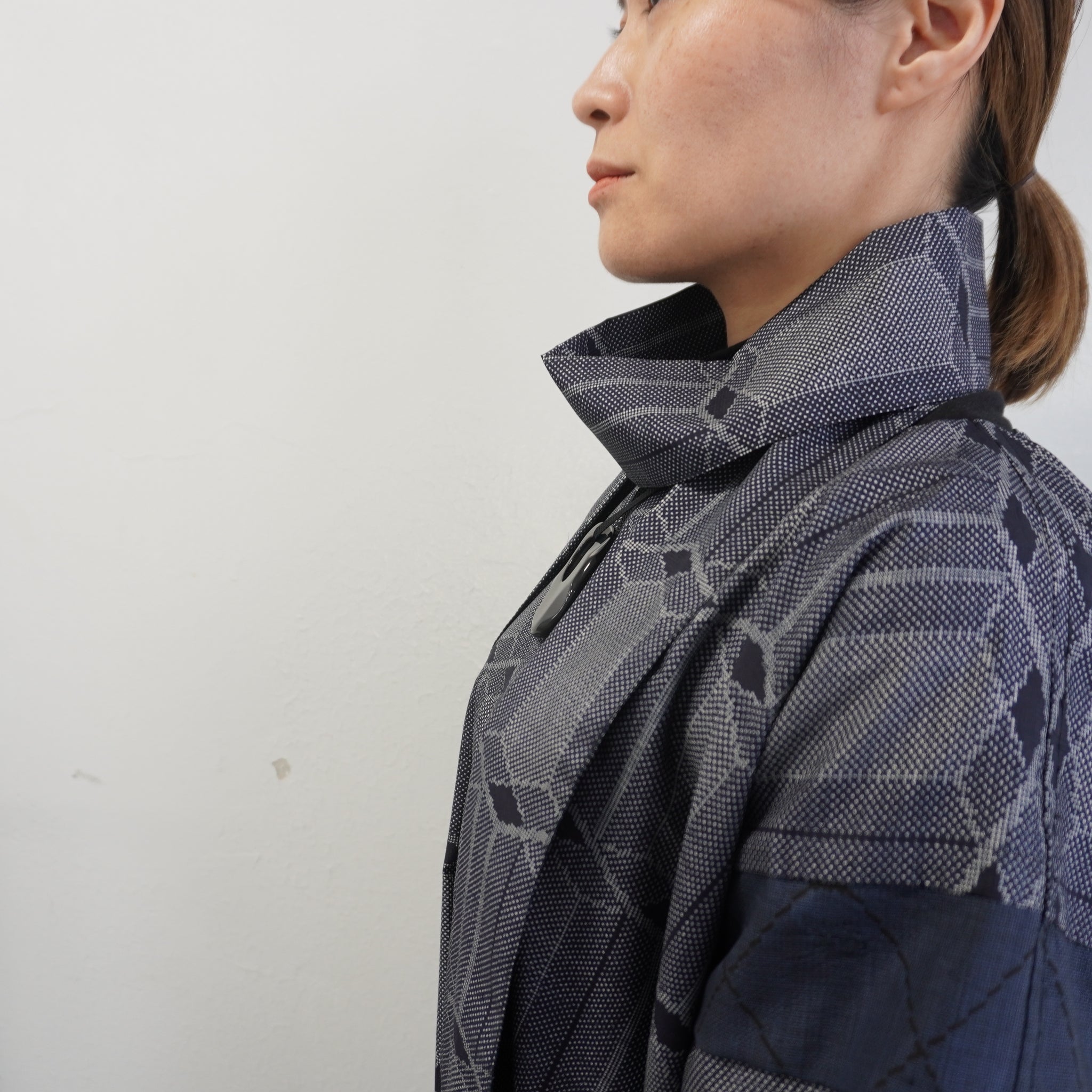 大島紬を使用したワンピース K225