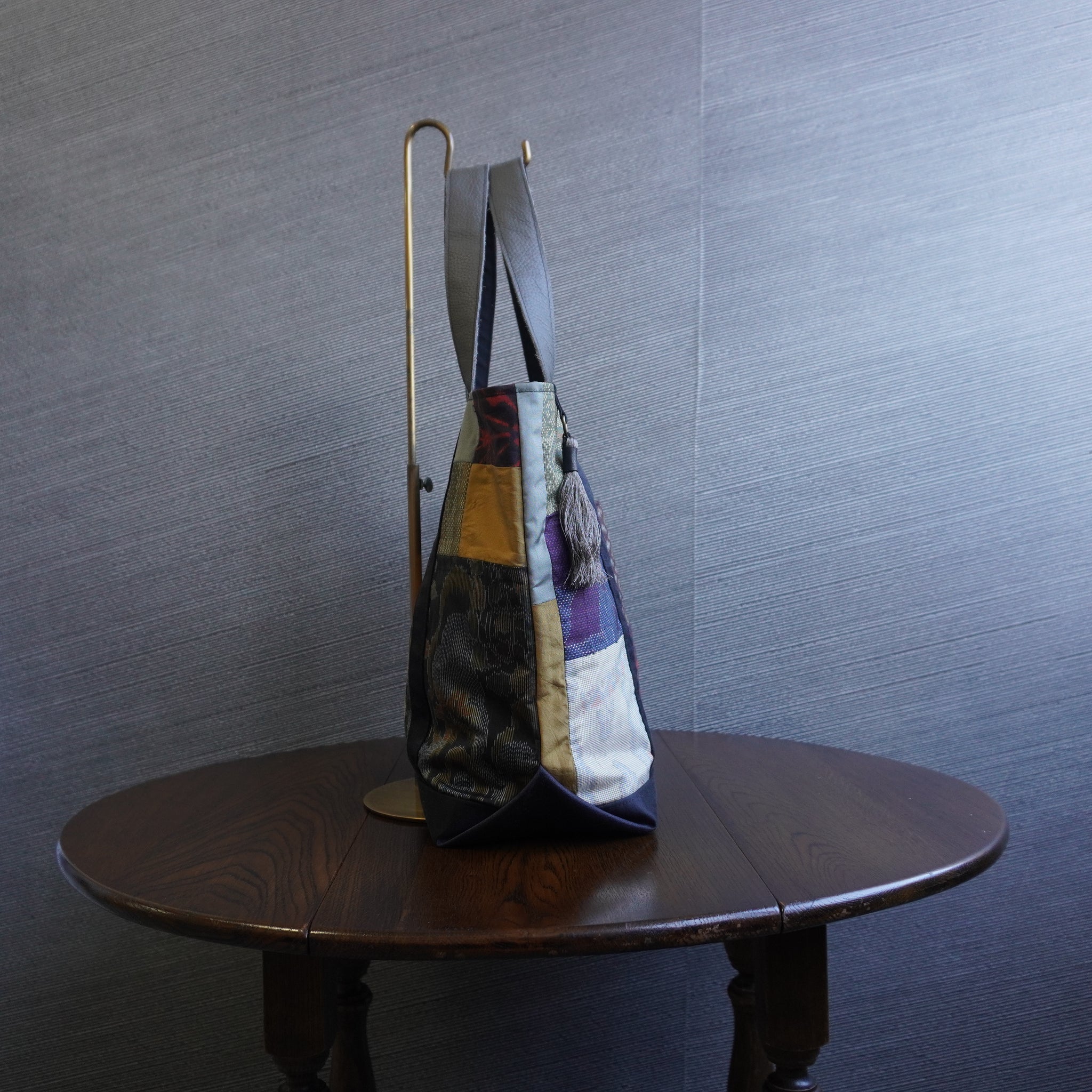 パッチワーク仕様のトートバッグ K179