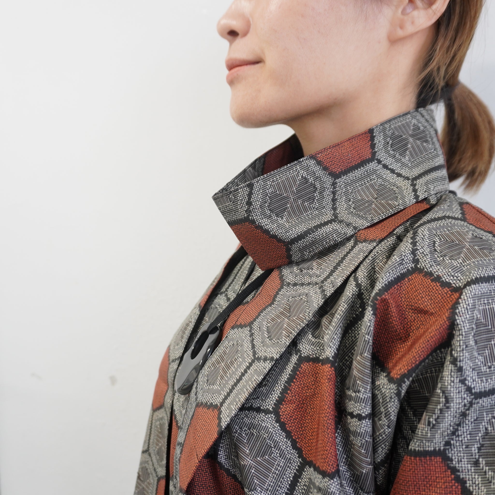 大島紬を使用したワンピース K218