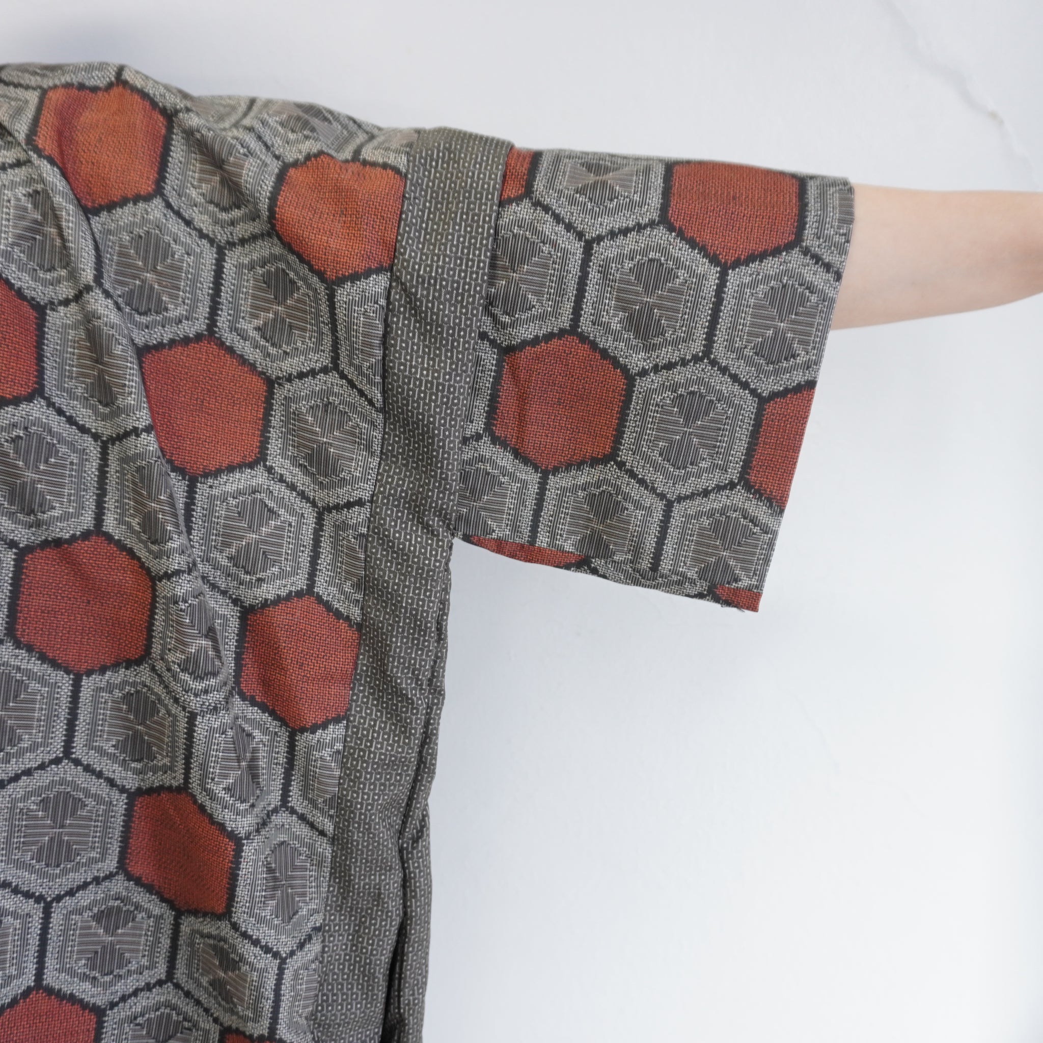 大島紬を使用したワンピース K218