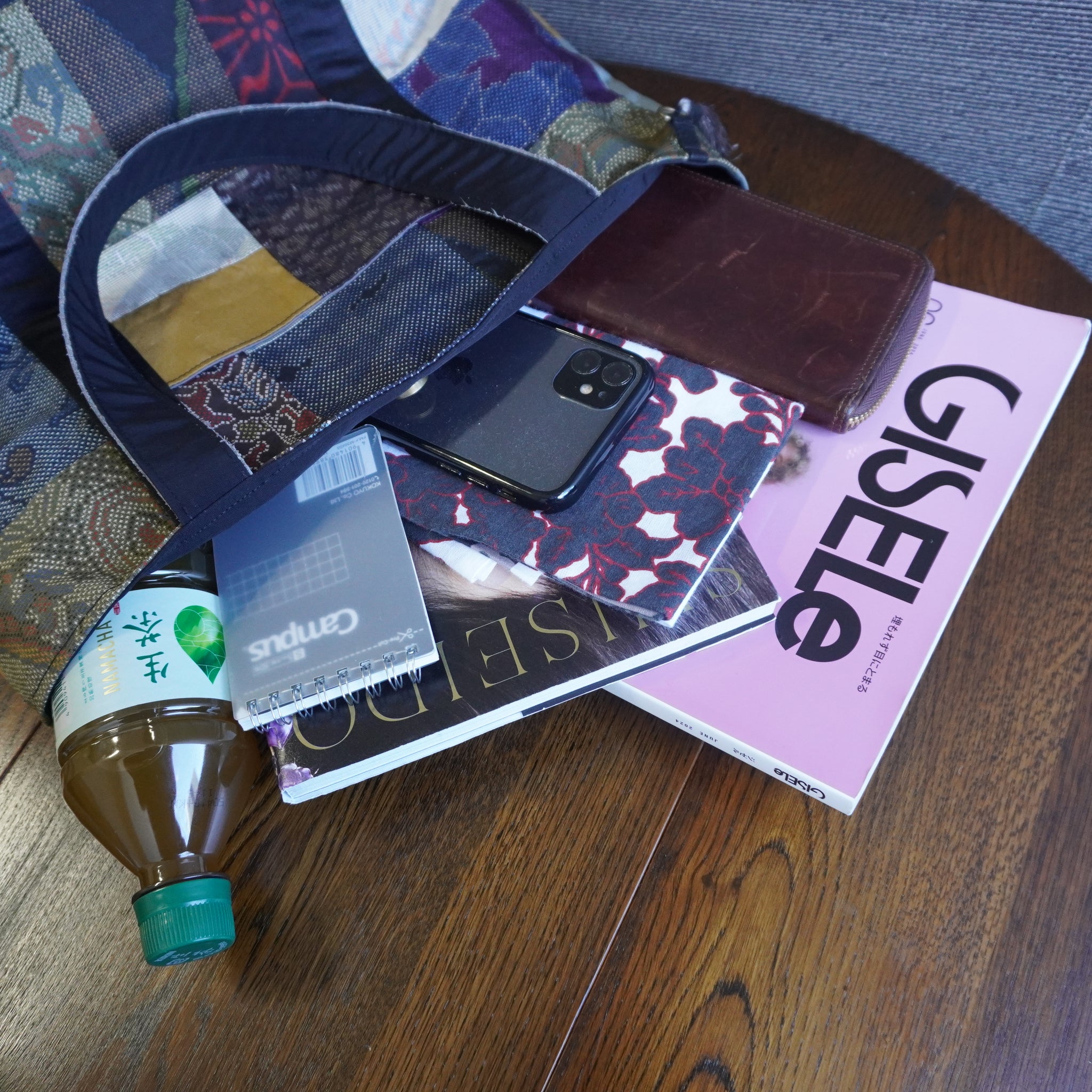 パッチワーク仕様のトートバッグ K179