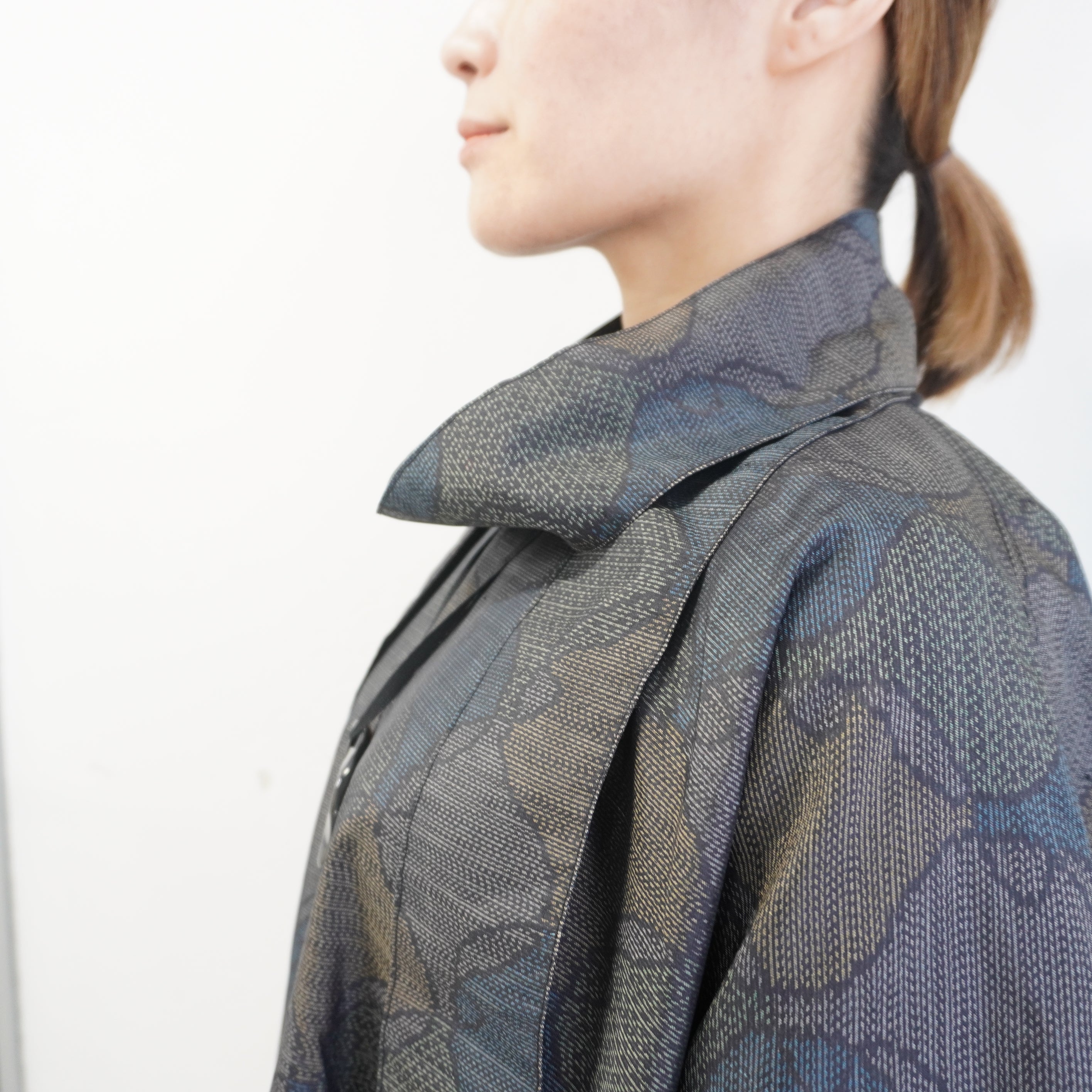 大島紬を使用したワンピース K221