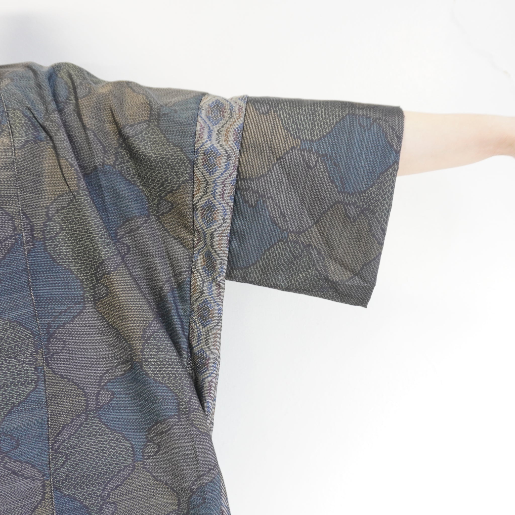 大島紬を使用したワンピース K221