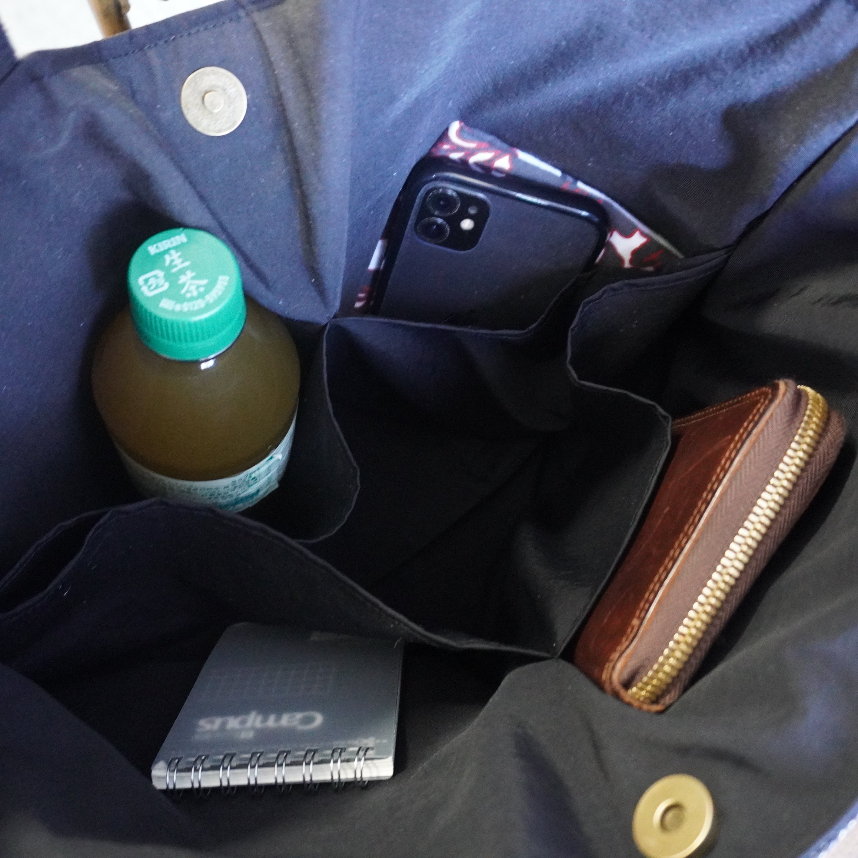 パッチワーク仕様のトートバッグ K179