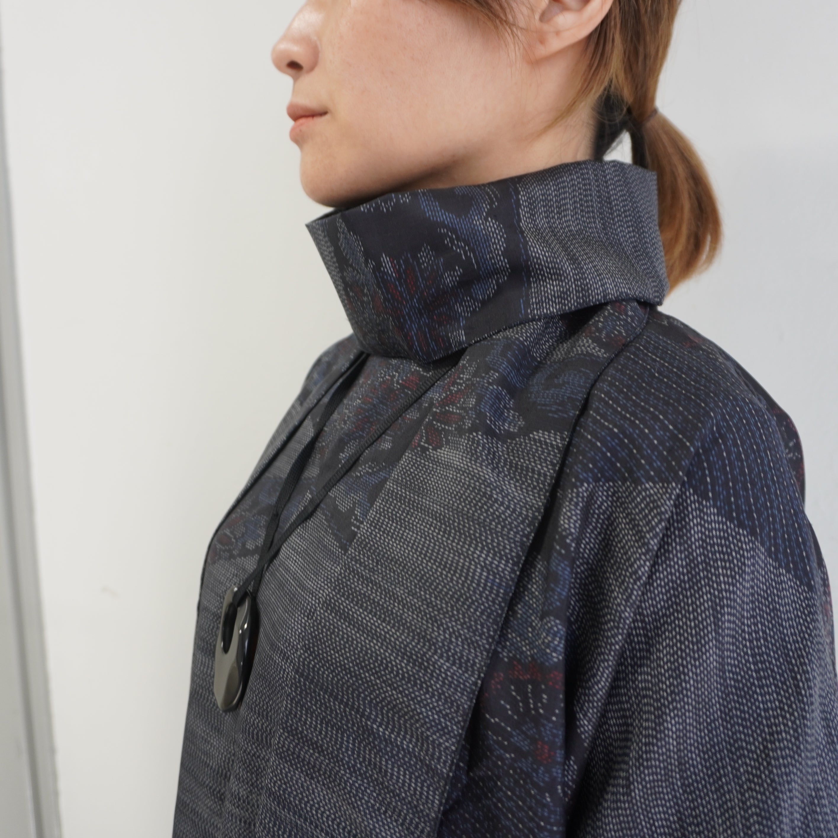 大島紬を使用したワンピース K220