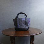 上質な着物リメイク　アップサイクルバッグ　レザーバッグ　K180