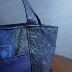 上質な着物リメイク　アップサイクルバッグ　レザーバッグ　K180